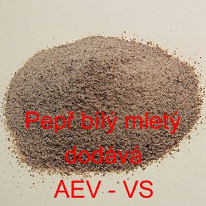 Pepř b&iacute;l&yacute; mlet&yacute;